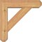 Ekena Millwork Traditional Craftsman Smooth Bracket w/ Offset Brace, Western Red Cedar, 5 1/2"W x 20"D x 20"H BKT0604X20X20TRA04SWR - alternate 4